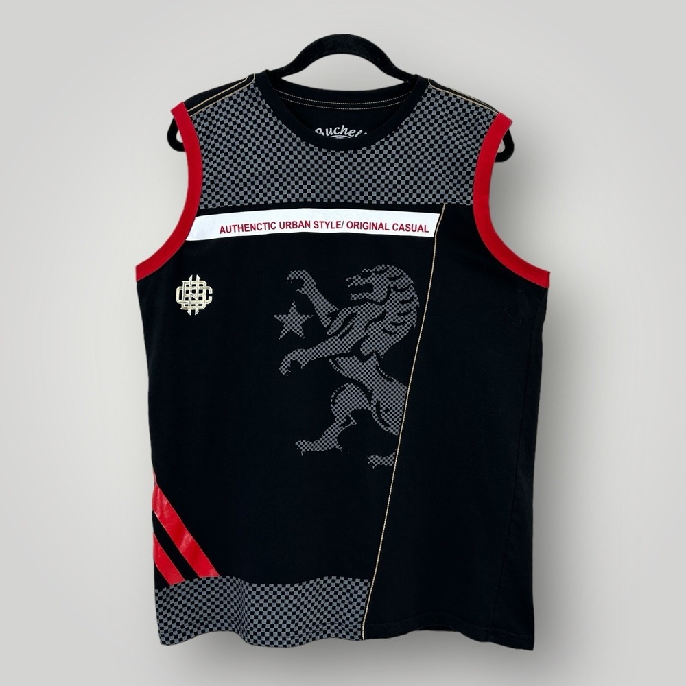 Bucheli T Shirt Mens L Black Slim Fit Moda Italia Urban Streetwear Graphic Tee‎